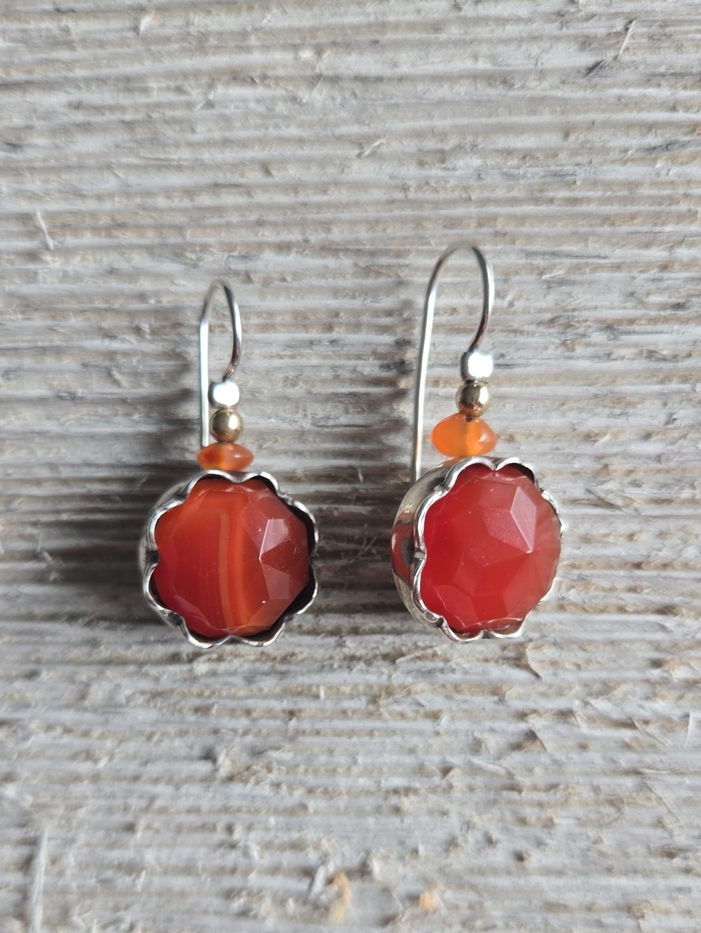 Silpada Faceted Carnelian Earrings